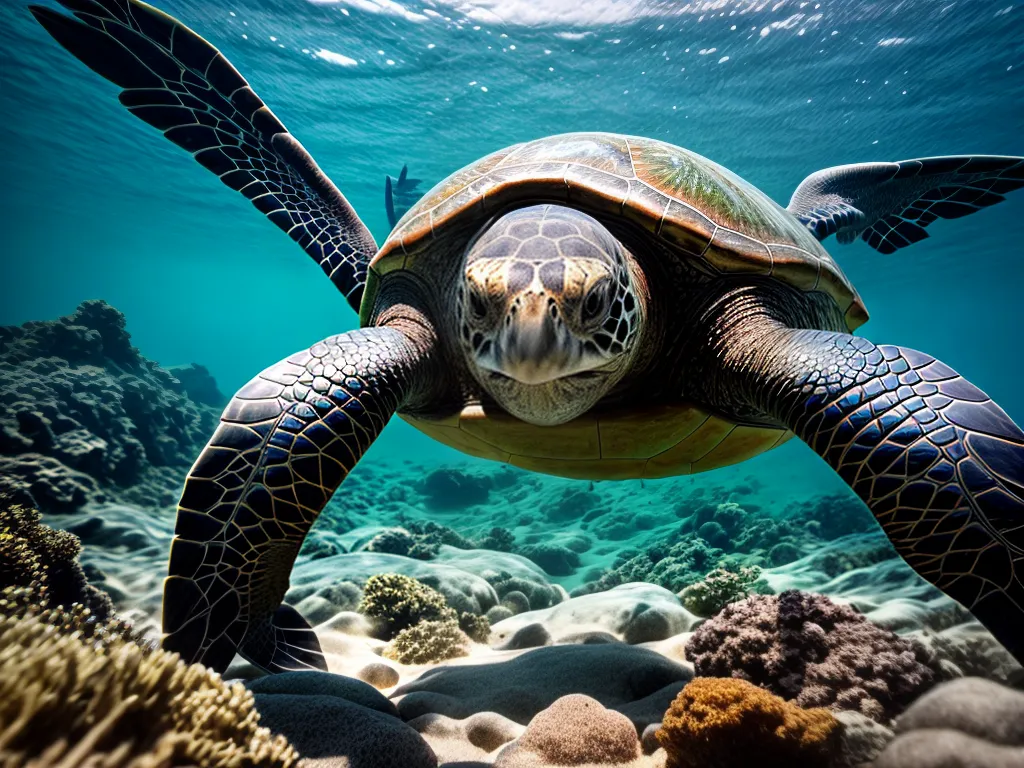 Fotos tartaruga mar plastico poluicao acao