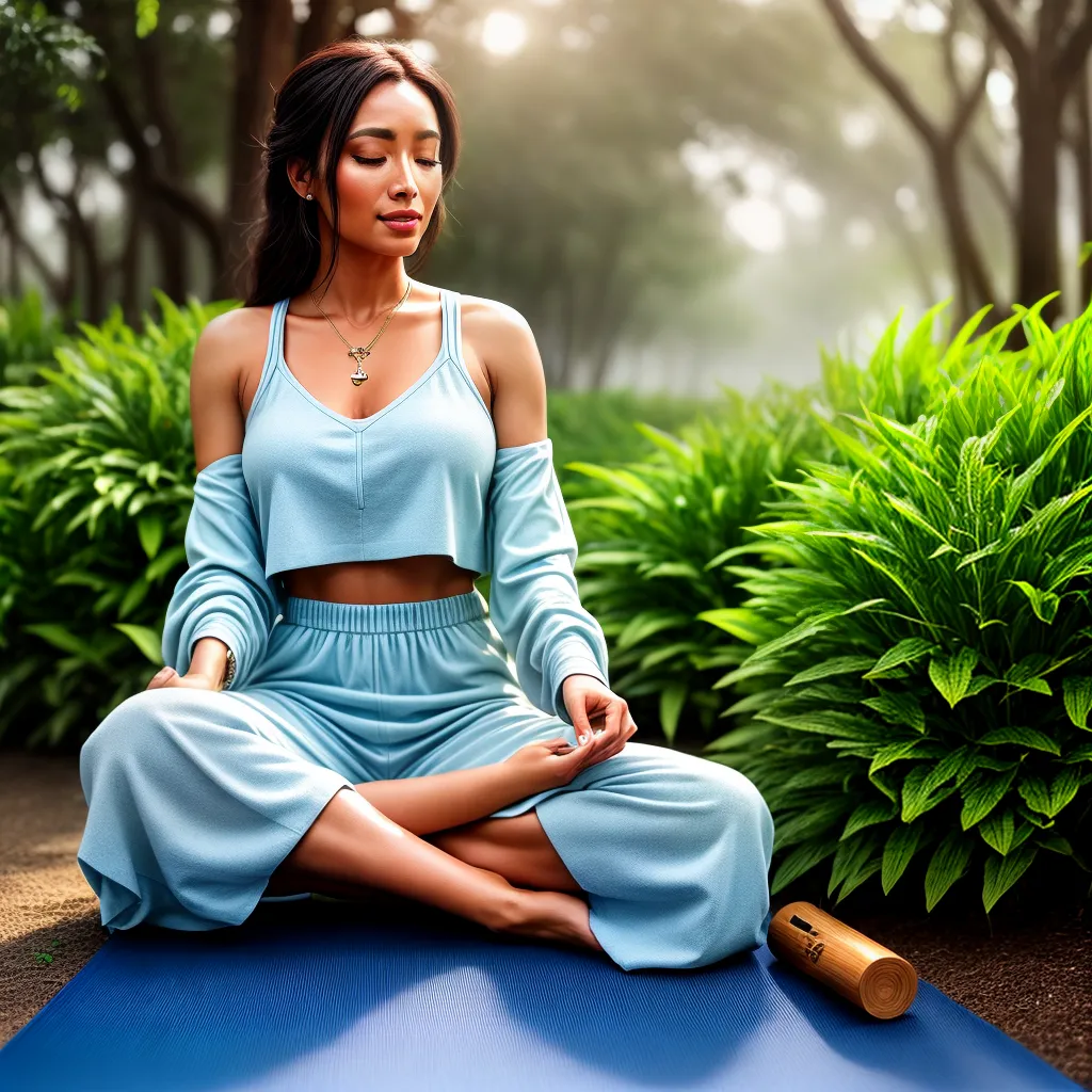 Fotos yoga mulher serenidade natureza