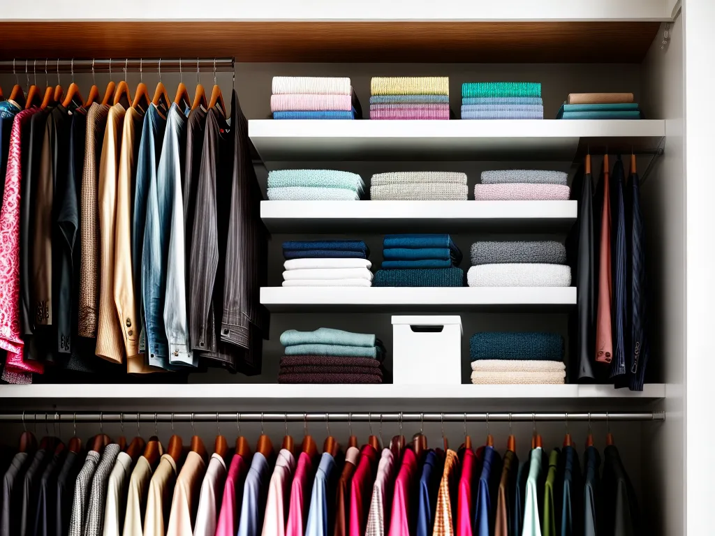 Fotos closet organizado roupas categorizado