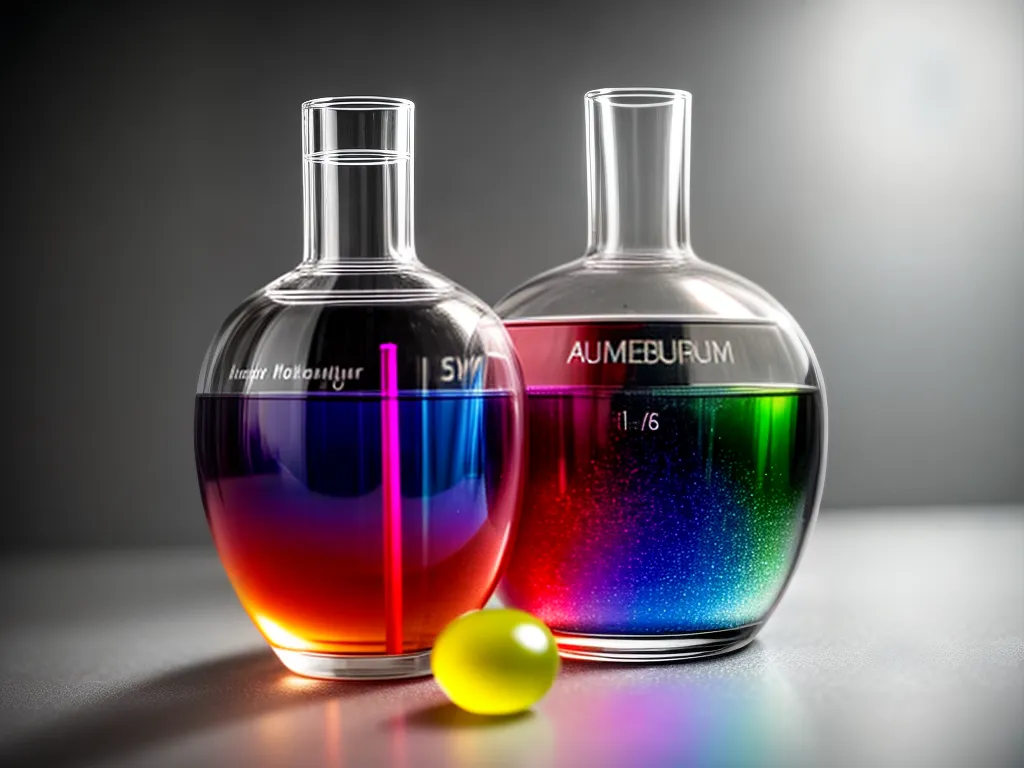 Fotos flask cosmetico colorido laboratorio
