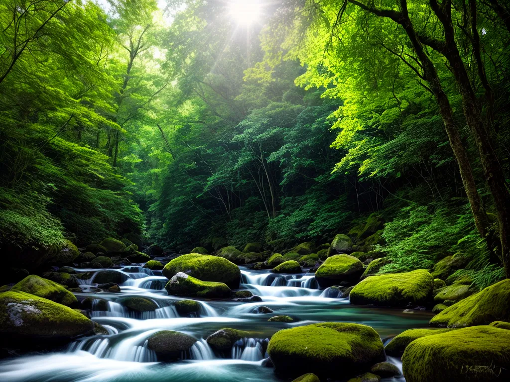 Fotos floresta verde rio natureza preservacao
