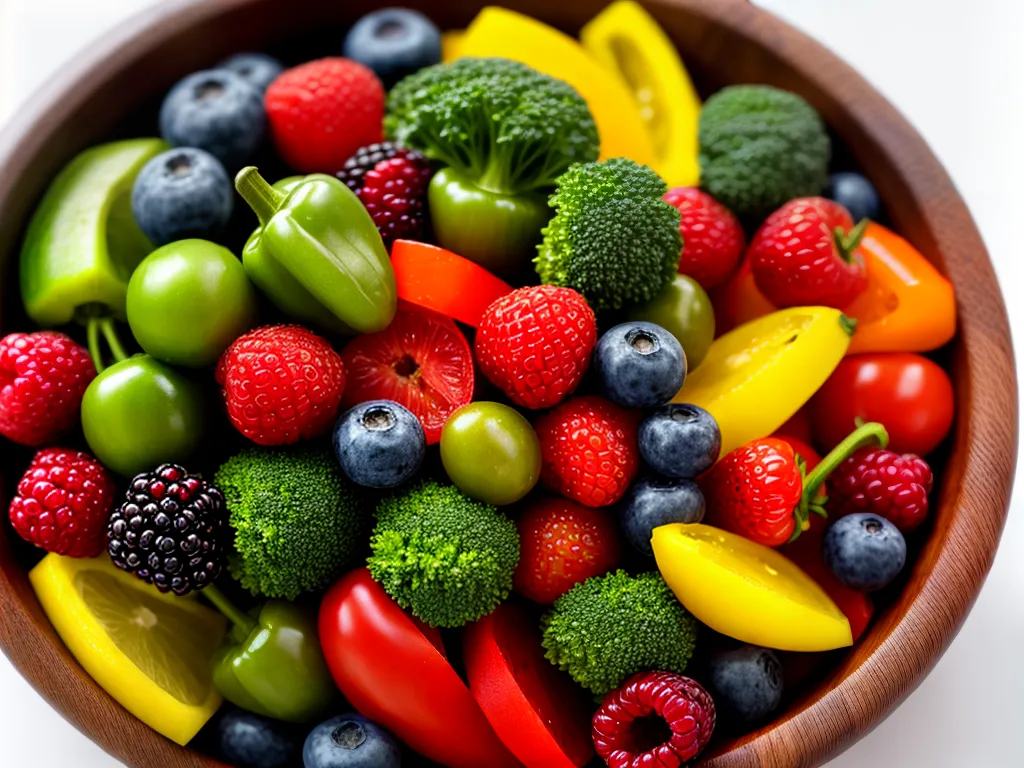 Fotos frutas legumes vibrantes pele saudavel
