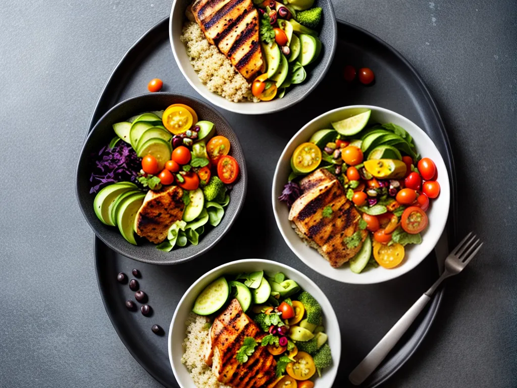 Fotos gastronomia fitness pratos coloridos