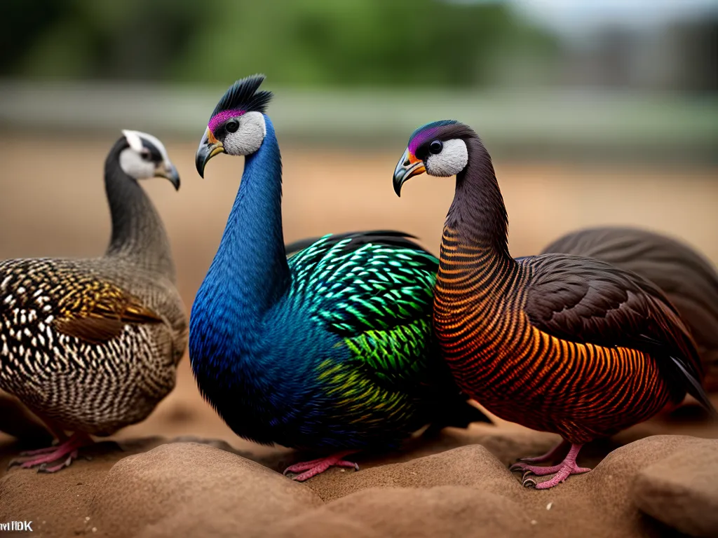 Fotos guineas coloridas variedade beleza