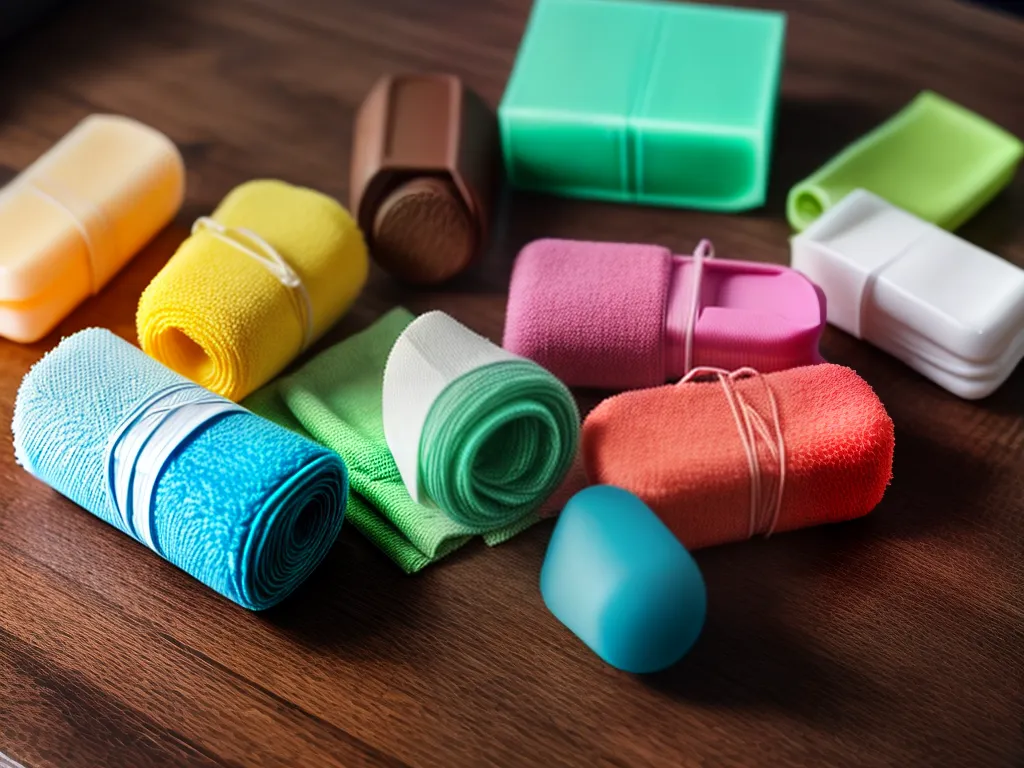 Fotos higiene feminina organica produtos coloridos
