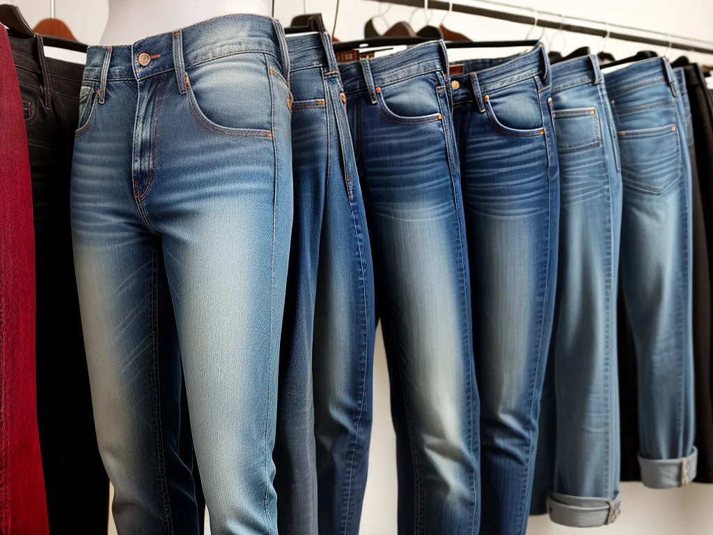 Fotos jeans variedade estilos lavagens