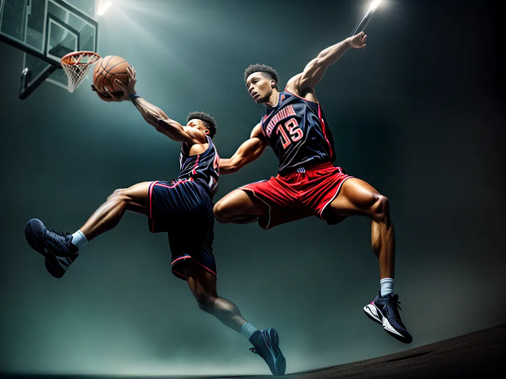 Fotos jogador basquete lancamento perfeito