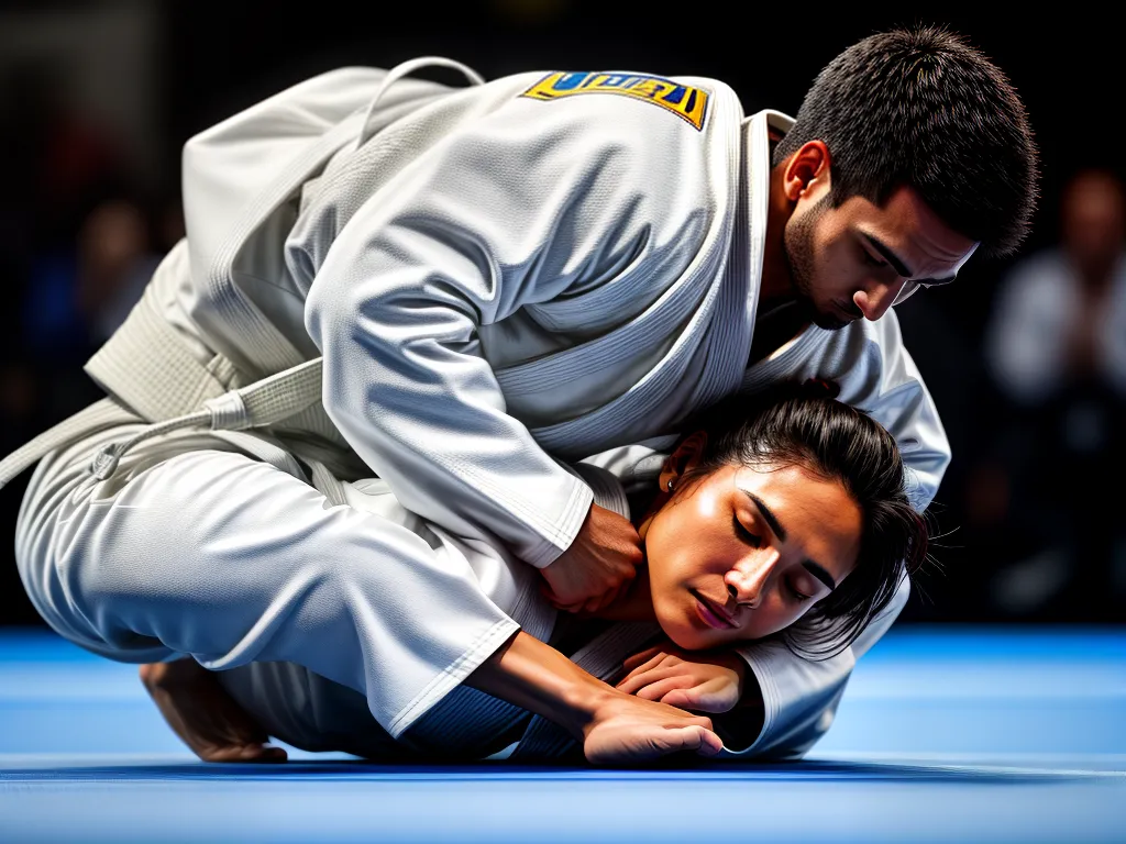Fotos judoca demonstrando tecnica dojo