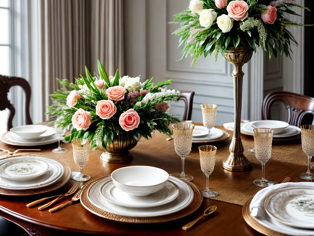 Fotos mesa sofisticada jantar