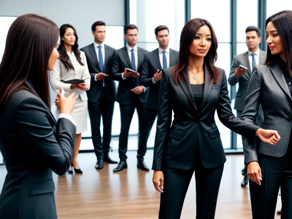 Fotos mulher negocios podio diversidade sucesso
