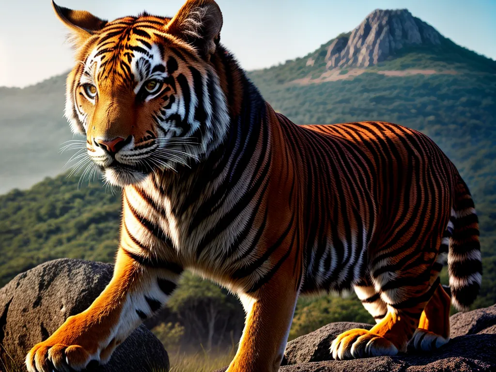 Fotos natureza selvagem floresta tigre poder
