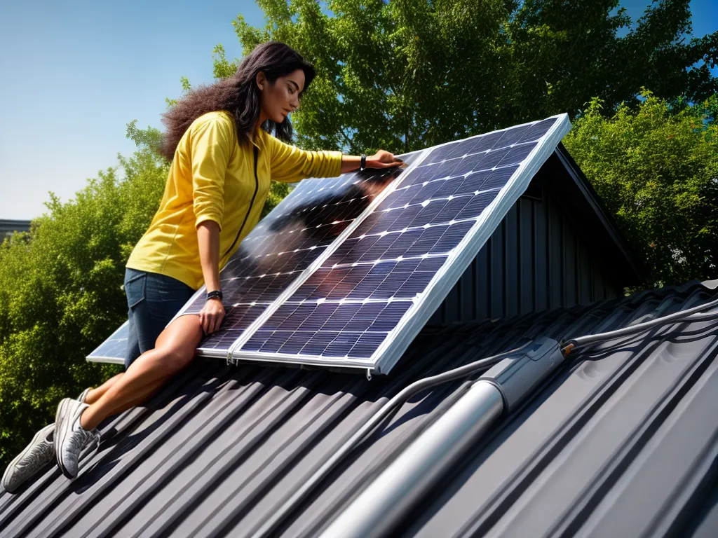 Fotos painel solar casa sustentavel