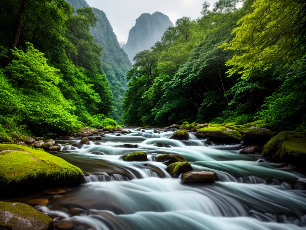 Fotos paisagem rio cristalino natureza sustentavel
