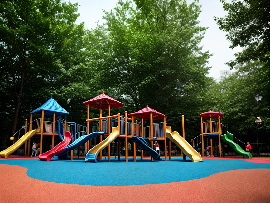 Fotos parque infantil colorido diversao criancas