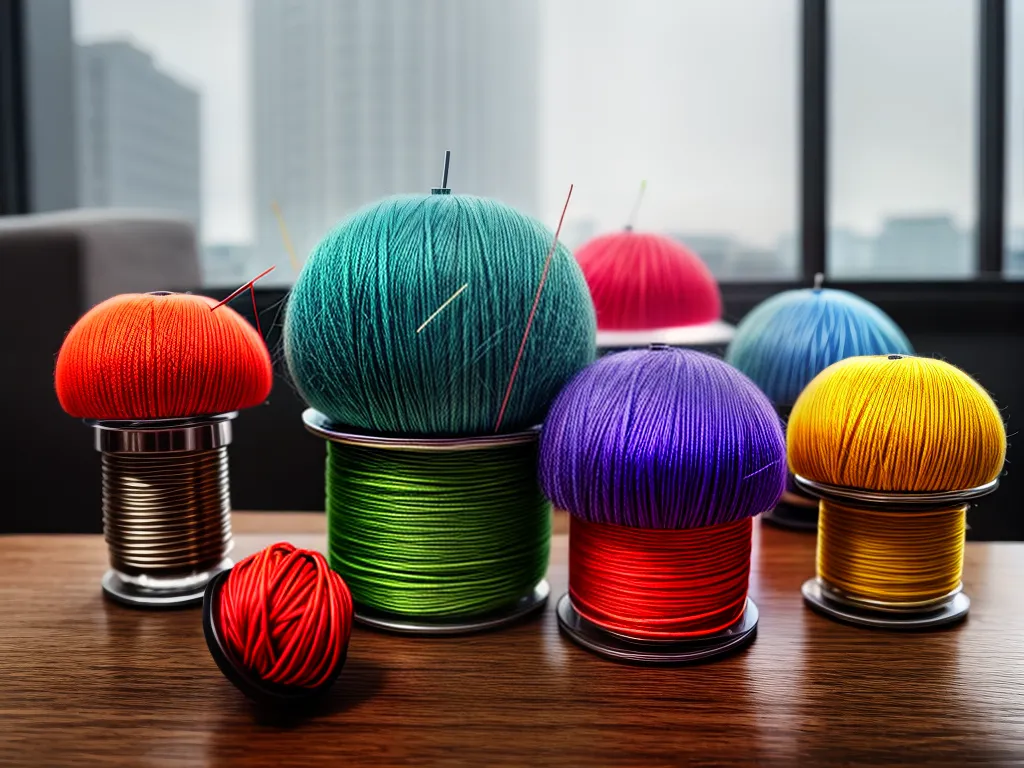 Fotos pincushion colorido alfinete costura