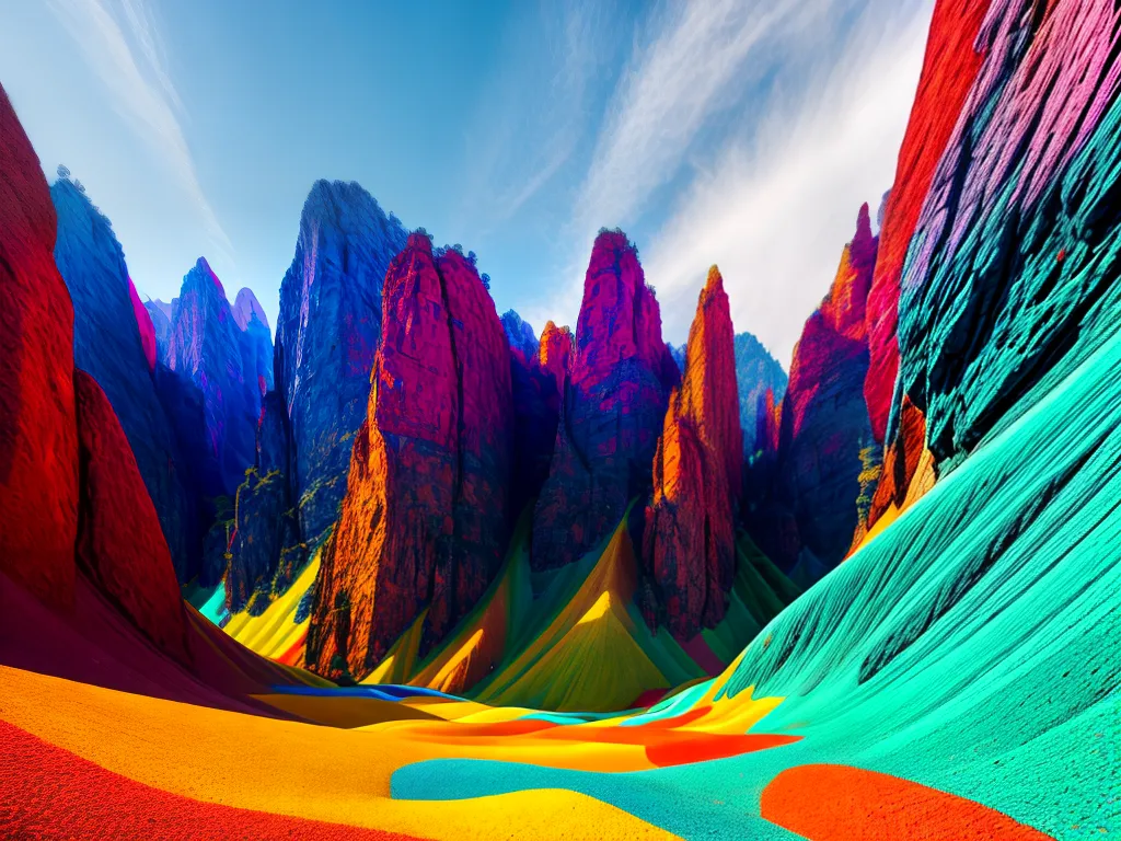 Fotos pintura abstrata cores vibrantes 2