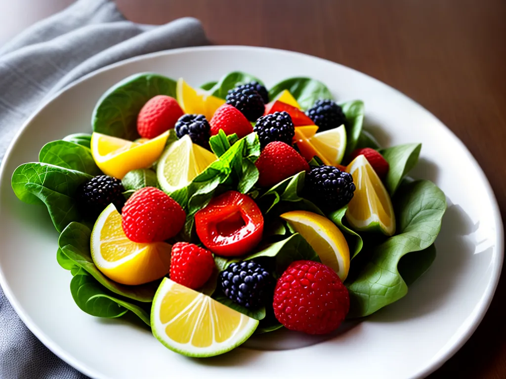 Fotos prato colorido frutas legumes nutritivo
