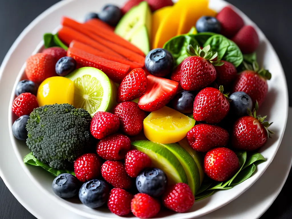 Fotos prato colorido frutas legumes saudaveis 2