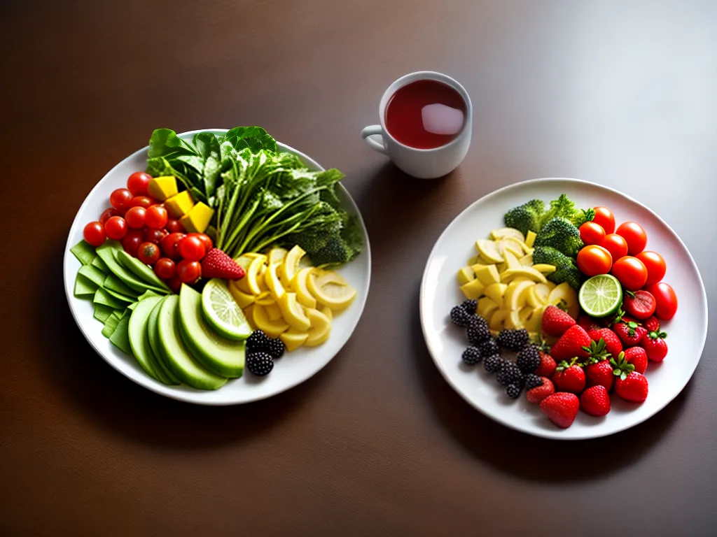 Fotos prato colorido frutas legumes saudaveis 4