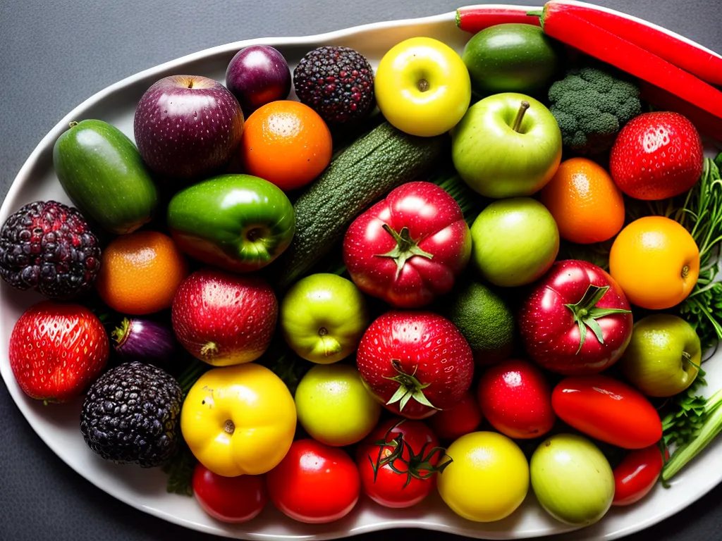 Fotos prato colorido frutas legumes saudavel 3