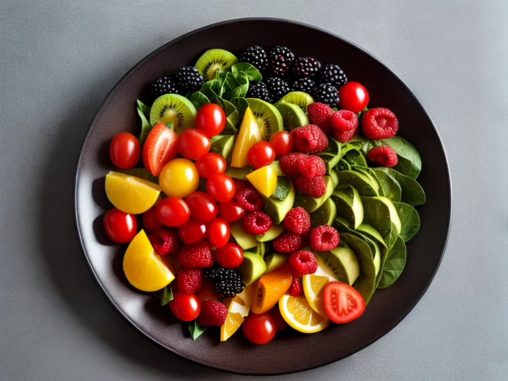 Fotos prato colorido frutas legumes saudavel 5