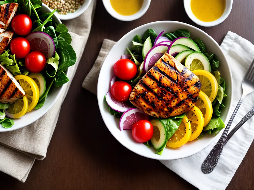 Fotos salada colorida fitness
