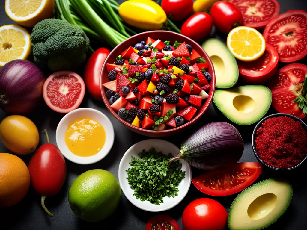 Fotos salada colorida nutritiva mulher
