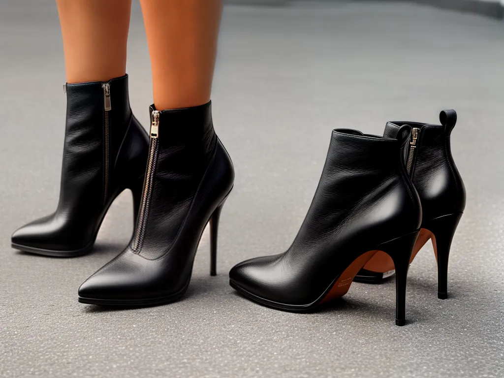 Fotos sapatos bolsa couro preto elegante