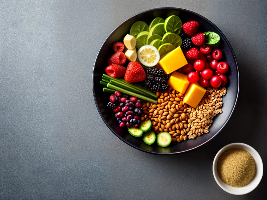 Fotos tigela colorida alimentos saudaveis